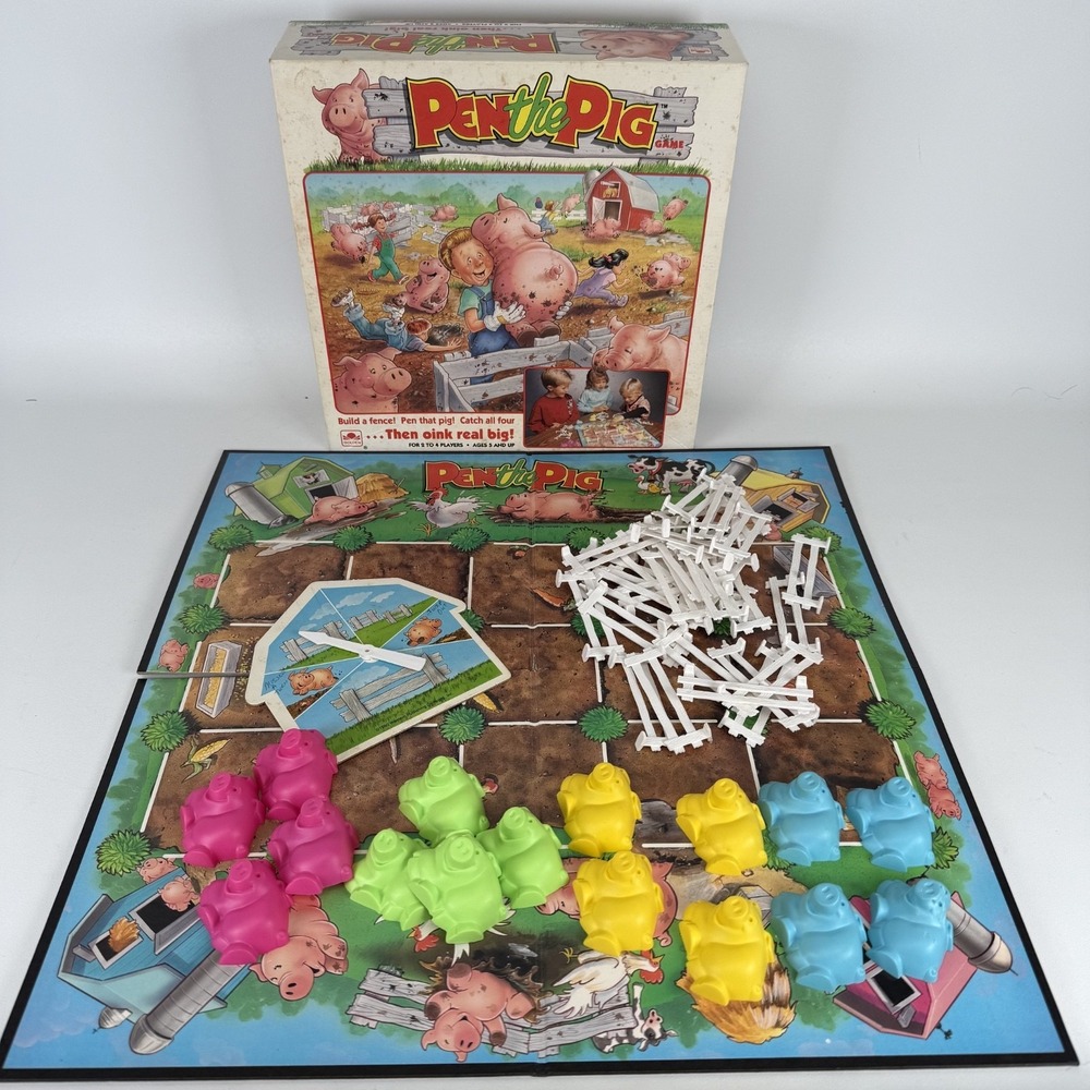 Pen The Pig Game 1990 Edition By Western Publishing Co. Ages 5 &‎ Up Family Fun